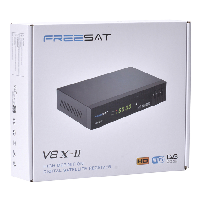 Freesat V8 X-II DVB-S2X Satellite Receiver with Built-in Wi-Fi, HDMI 2.0, H.265 Support, OTA Update
