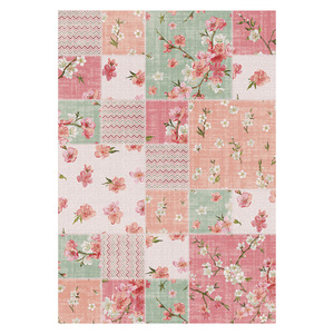 Tapis de salon en chenille antidérapant, motif neutre multicolore, imprimé numériquement, lavable en machine, vente en gros, modèle LXDP-1022 de RUGS DEPOT - Product Image 1
