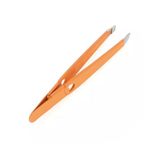 Pince à épiler inclinée à pointe fine pour un façonnage professionnel des sourcils et un toilettage de précision, en acier inoxydable, outil durable pour la routine de beauté - Product Image 3