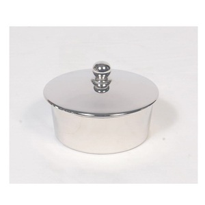 Esprit de noël métal laiton petit Mini Bar mur romantique bougie parfumée cire conteneur bougie couleur marron forme ronde prix bas - Product Image 4