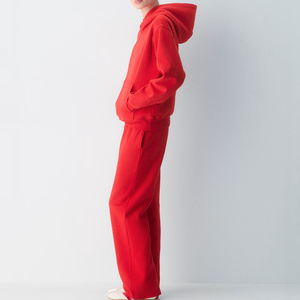 Novedad, Conjuntos Deportivos con Capucha Roja y Logotipo Personalizado, Mangas Largas, Chándales para Mujer, Ropa Deportiva Ecológica de Alta Gama, Joggers para Mujer - Product Image 3