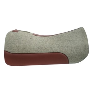 Tapis de selle occidental en feutre de laine blanche de qualité supérieure pour chevaux Coussin d'équitation durable absorbant les chocs pour le confort et la performance - Product Image 1