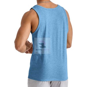 Camiseta sin mangas 2025 para hombre, camiseta sin mangas unisex de algodón 100% personalizada, camisetas cómodas transpirables - Product Image 2