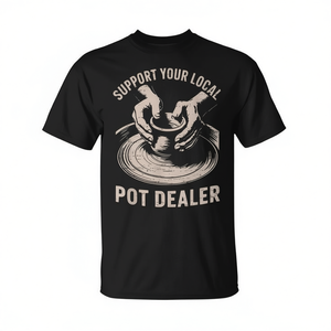 T-Shirt Vintage Retrò Promozionale con Scritta 'Supporta il Tuo Rivenditore Locale' - Product Image 2