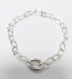 <b>Silver</b> 925 Oval <b>Necklace</b> Design Jewelry Wholesale Factory in Thailand - Product Image 1