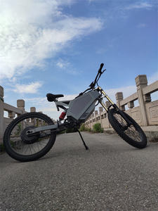 จักรยานเสือภูเขาไฟฟ้า ENDU-RO มอเตอร์ดุมล้อหลัง 5000W สีเทา แบตเตอรี่ลิเธียม 72V 80 กม./ชม. โครงอะลูมิเนียมอัลลอยด์ ใหม่เอี่ยม - Product Image 2