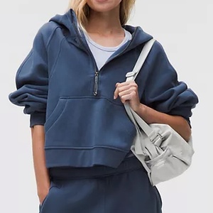 Las mejores sudaderas con capucha cálidas de Otoño/Invierno para mujer, personalizadas, de Color sólido, ecológicas, de secado rápido, antipilling, transpirables - Product Image 6