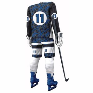 Uniforme de hockey sur glace d'impression sublimée de haute qualité uniforme de hockey sur glace respirant et durable d'équipe sportive sur mesure - Product Image 3