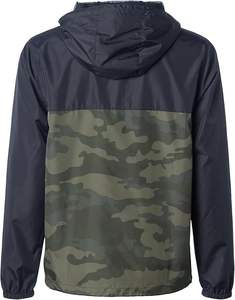 Veste coupe-vent réfléchissante personnalisée pour hommes avec col montant Logo avant de haute qualité pour les saisons d'été et d'hiver - Product Image 2