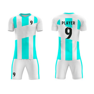 Ropa deportiva OEM 100% poliéster transpirable personalizado sublimación diseño manga corta fútbol Jersey ropa de fútbol hombres uniformes de fútbol - Product Image 4