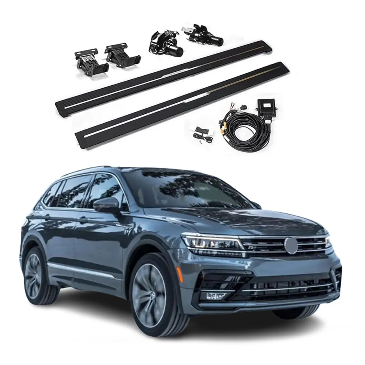 Kit de corpo para carro elétrico, acessórios automotivos, partes de carro, sistema de atualização de corpo para volkswagen tiguan, passo 2018 - 2021