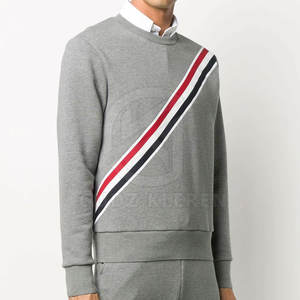 Dernière conception vêtements d'hiver pour hommes sweats chauds de haute qualité pour hommes sweat 100% coton polaire col rond hommes sweats - Product Image 3