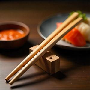 Timeless Elegance Handmade <b>Wooden</b> <b>Chopsticks</b> Durable Lightweight with Smooth Polished Finish for Daily Dining and Asian Cuisine - Product Image 5