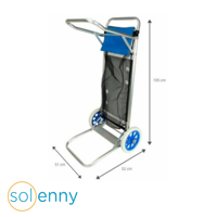 Carrito Convertible en mesa plegable para silla de playa, mueble de playa listo para enviar desde España