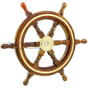 12 дюймов, морское колесо из латуни и дерева