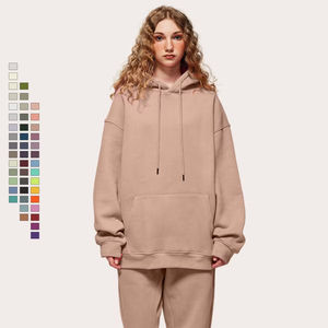 เสื้อฮู้ดดี้ผ้าฝ้ายฟลีซ 350 กรัม รุ่นใหม่ ขายดี ทรงโอเวอร์ไซส์ สีพื้น 45 สี สำหรับทุกเพศ - Product Image 1