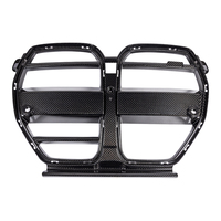 Pour BMW G80 G81 M3 G82 G83 M4, calandre avant en fibre de carbone préimprégnée style ST avec trou pour ACC