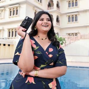 Robe en coton imprimé bloc à la main indienne nouvelle tenue d'été décontractée à la mode avec tour de taille naturel de style doux pour le cadeau de la Saint-Valentin - Product Image 4