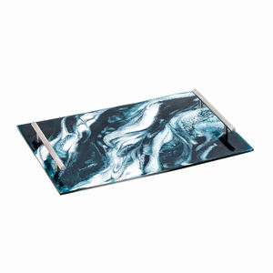 อุปกรณ์ทานอาหารสำหรับตกแต่งโต๊ะมาใหม่ในครัวร้านกาแฟและร้านอาหารถาดเสิร์ฟทำจากไม้และโลหะ - Product Image 5