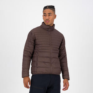 Veste matelassée personnalisée pour hommes manteau d'hiver de créateur matelassé rembourrage à bulles toile polyester verte col montant imperméable pour l'extérieur - Product Image 1
