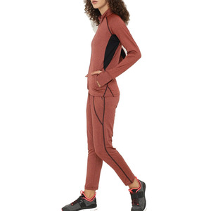Service OEM – Ensemble de survêtement décontracté deux pièces pour femme, hiver, entraînement et jogging, 100 % coton respirant, logo personnalisé imprimé - Product Image 3