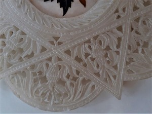 Cổ điển đá cẩm thạch pieta Dura tấm, đá Cẩm Thạch Dát với bán đá quý, Taj <span class=keywords><strong>Mahal</strong></span> <span class=keywords><strong>Craft</strong></span> - Product Image 4