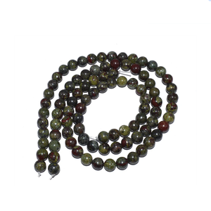 Collar de Cristal Natural, Cuentas de Piedra de Sangre de Dragón Lisas, Joyería de Piedra Roja Pulida, Hilo Suelto de Piedras Preciosas al por Mayor para Sanación - Product Image 5