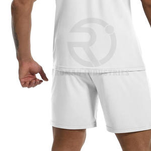 Ensemble court 2 pièces personnalisé ensemble de survêtements de sports d'été pour hommes vente en gros de survêtements survêtements unis pour hommes - Product Image 6