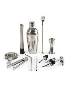 Ensemble d'outils de bar en acier inoxydable fait à la main, kit de mélange de cocktails moderne pour la maison, la cuisine, les fêtes, les réceptions, style et qualité - Product Image 5