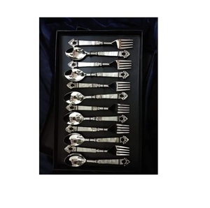 Decoración de Mesa para Cena de Boda, Juego de Cubiertos de Estilo Moderno, Diseño Hecho a Mano, Cubiertos Decorativos Brillantes y Pulidos para Cocina - Product Image 1