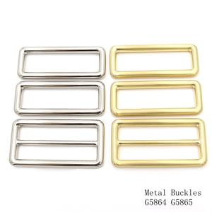 Accesorios de Herraje para Bolsas Resistentes, Hebilla Deslizante Rectangular de Metal Redonda de 50 mm, Hebilla Ajustable para Fabricación de Correas - Product Image 1
