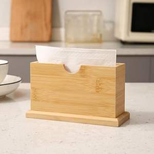 Nouvel arrivage de porte-mouchoirs décoratifs en bois pour table Mélange parfait de fonctionnalité et de style pour la décoration intérieure de la maison - Product Image 4