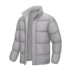 Men's Winter <b>Warm</b> Street Wear Puffer Jacket <b>Waterproof</b> Windproof Casual Insulated Stand Collar Zipper Closure Canvas Street - Product Image 5