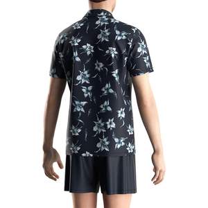 Venta al por mayor de secado rápido botón flor sublimación camisa pareja ropa de playa Estilo Hawaiano camisas - Product Image 6