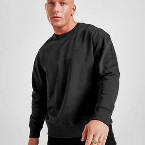 Sudadera de cuello redondo personalizada de lujo con hombros caídos en relieve 100% algodón invierno sudadera ecológica para hombre - Product Image 6