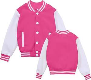 Veste de baseball unisexe en gros 2026, logo personnalisé, veste bomber de baseball unisexe, veste de baseball noire vierge pour hommes - Product Image 1