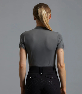 เสื้อขี่ม้าผู้หญิงปี 2026 สวมใส่สบาย ผลิตจากผ้าสปอร์ตยืดหยุ่น ระบายอากาศได้ดี ซึมซับเหงื่อ ดีไซน์ทันสมัย น้ำหนักเบา - Product Image 6