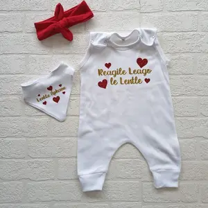 Romper bayi leher klasik katun putih, Romper anak laki-laki, koleksi musim panas baru lahir, baju monyet bayi baru lahir 2024