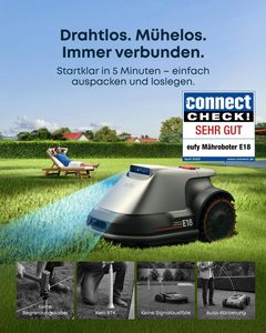 Máy cắt cỏ Robot E18 không có cáp biên, không rtk, công nghệ TrueVision, hệ thống gnss 1200m, tránh chướng ngại vật, điều khiển ứng dụng - Product Image 4