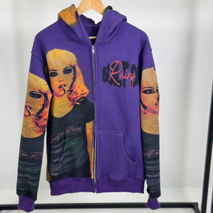 Sweat-shirts à capuche en molleton style streetwear, motif imprimé, 100% coton, broderie personnalisée, sweat-shirts pour hommes, poids lourd, thermique pour l'hiver - Product Image 1