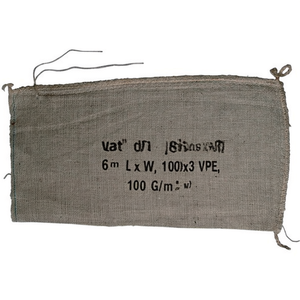 ประมาณ กระสอบทรายสำหรับจัดสวนและปูพื้น ขนาด 13-14 กก. 6 นิ้ว ยาว x กว้าง 100x3 ซม. VPE 100 กรัม/ตร.ม. ผ้าปอกระเจา 3-100 - Product Image 2