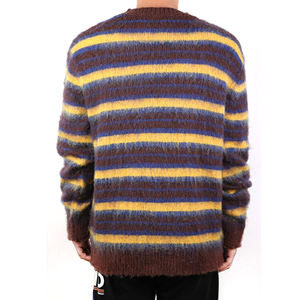 OEM & ODM personnalisé 100% coton hommes hiver pull pelucheux pull tricots à manches longues col rond écologique respirant - Product Image 4