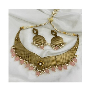 Conjunto de collar étnico tradicional bellamente elaborado para mujeres y niñas para boda Festival desgaste para mujeres - Product Image 1