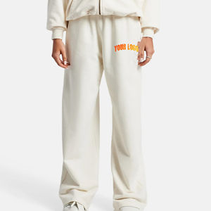 Joggings baggy taille haute pour femmes avec broderie personnalisée fermeture à la taille élastique pour l'été - Product Image 1