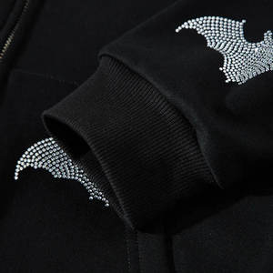 Último Estilo, Nueva Llegada, Diferentes Colores Básicos, Sudaderas con Pedrería para Hombre, 100% Algodón, Sudaderas con Pedrería al por Mayor - Product Image 4