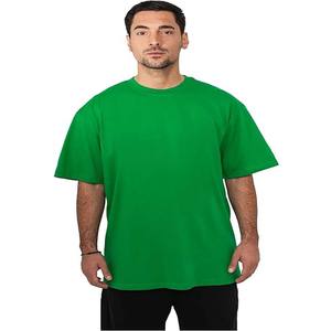 240gsm Heavyweight Oversized Plain T-Shirt Hombres Summer Gym Camiseta de manga corta 100% Algodón Camiseta en blanco - Product Image 4