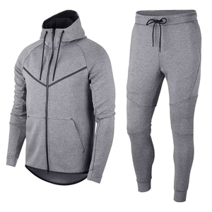 Venta al por mayor de calidad superior del servicio del OEM logotipo personalizado de invierno de los hombres atléticos chándal de secado rápido a prueba de viento poliéster/algodón - Product Image 1