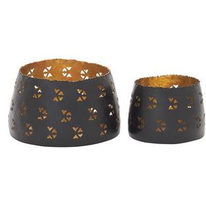 Hermoso portavelas votivo de metal con acabado Vintage para una encantadora Decoración de mesa para el hogar y elegantes exhibiciones de eventos - Product Image 5