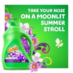 น้ำยาซักผ้า Gain + AROMA Boost, กลิ่นลมแสงจันทร์, โหลด107, 154ลอย, เขาเข้ากันได้ - Product Image 6