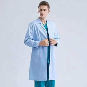 Wholesale Bulk Stylish Medical Scrub Lab <b>Coat</b> <b>Long</b> Lasting Fabric for Healthcare Professionals Hospital Uniforms - Product Image 3